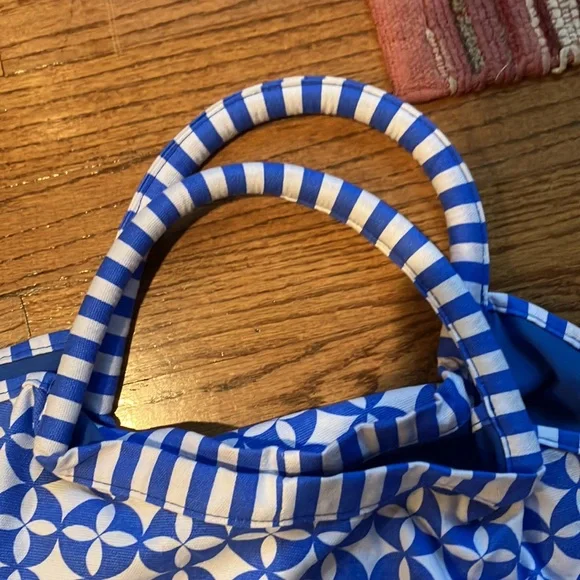 Pureology royal blue and white tote bag. NWOT - Picture 2 of 4